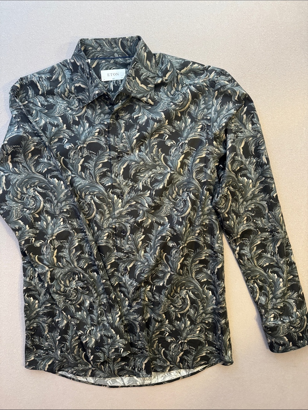 Eton Print Shirt Size 39 15.5 From TV series Wardrobe